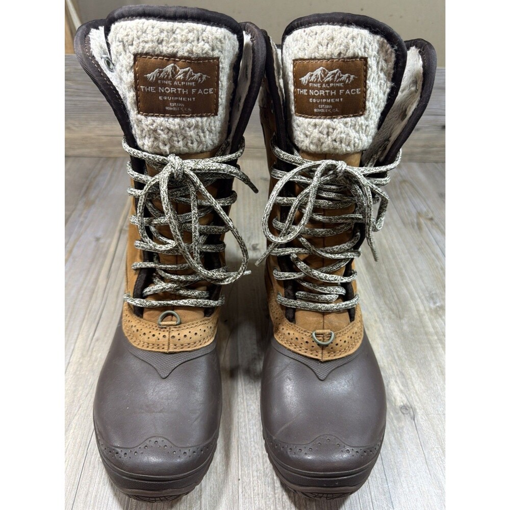 The North Face Women's Shellista II Boots Brown Leather Waterproof 7 M